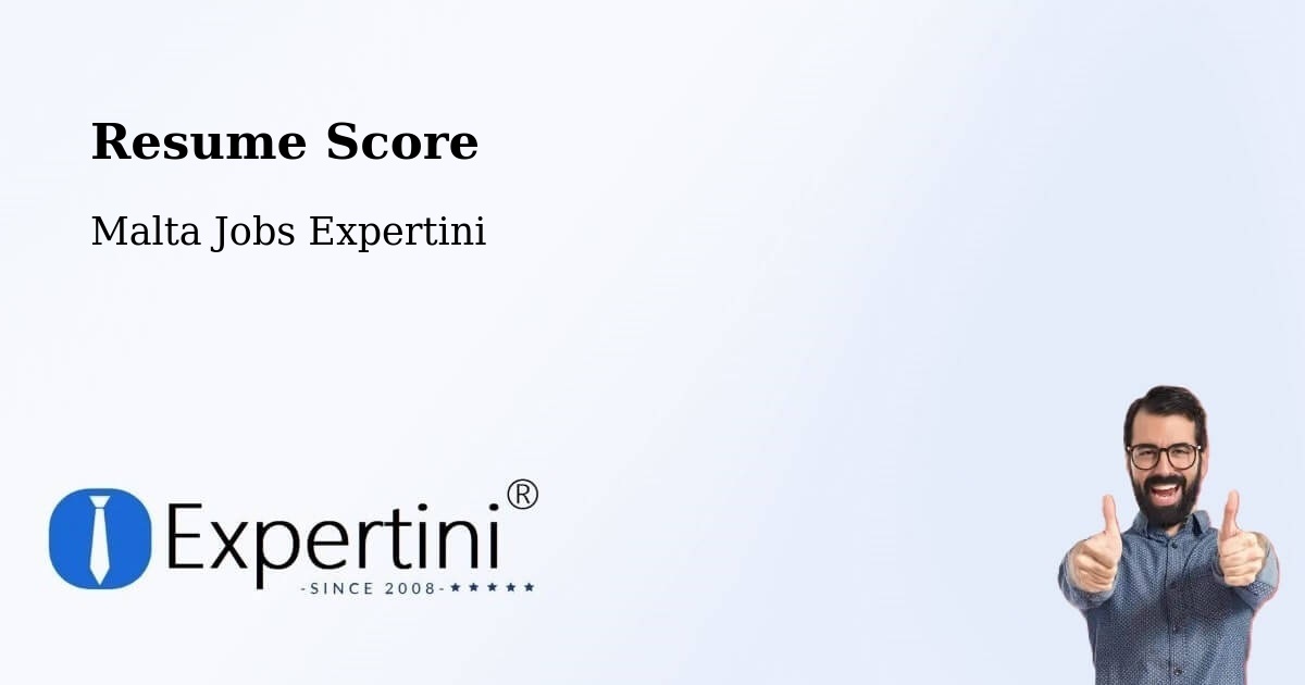 Resume Score & Job Description Match Tool – Imsida - Malta Jobs Expertini